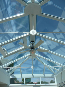 Internal view of a conservatory extension