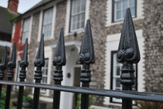 Reconditioned exterior railings 